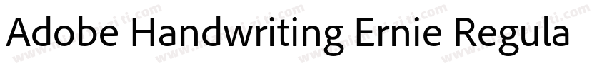 Adobe Handwriting Ernie Regular字体转换